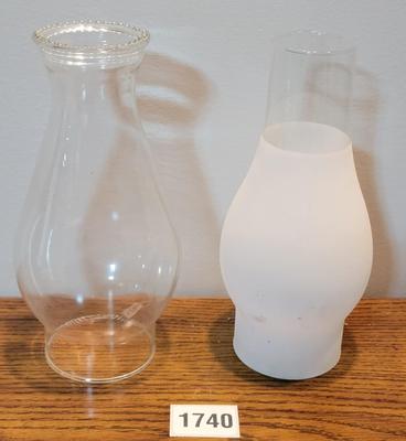 Pair of Oil Lamp Globes