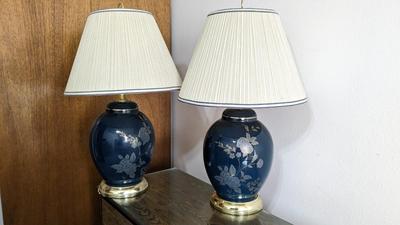 Cloisonne Style Table Lamps