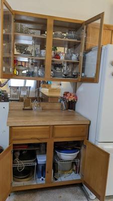 Contents of East Kitchen Cabinets 