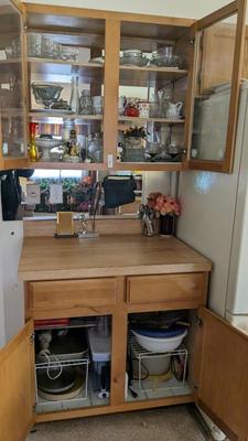 Contents of East Kitchen Cabinets 