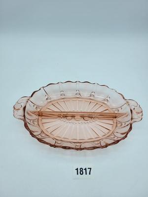 Divided Depression Glass Dish