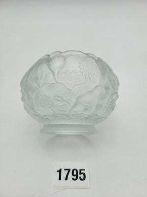 Vintage Frosted Glass Dish