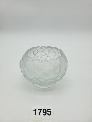 Vintage Frosted Glass Dish