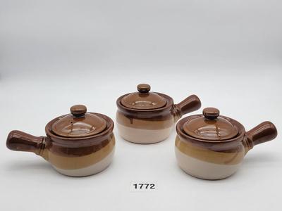 3 Pc Stoneware Bowls
