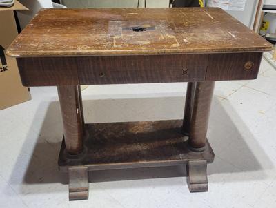Antique Tiger Oak Table