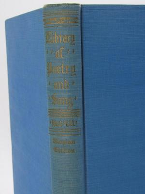 Antique Poetry Art Utopian Edition The Library of Poetry and Song Volume III