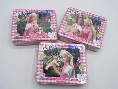 Unopened Barbie Russell Stover Candy Pink Collectible Tins