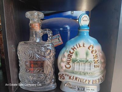 Churchill Downs 95th Run for the Roses Decanter and Old Forester Bottle