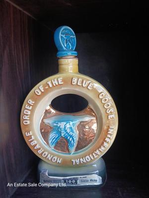 Kentucky Straight Burbon Honorable Order of the Blue Goose International decanter