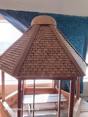 Awesome Wooden Gazebo for Barbies bird feeder or Decor!