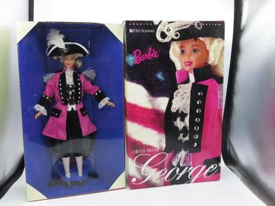 F.A.O. Schwarz Barbie Limited Edition George Washington Ann Driskill in Original Box Mattel 17557