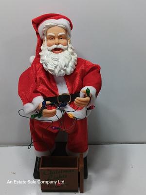 Working Gemmy Holidazed Santa Animated Musical Sings Parody 12 Days of Christmas
