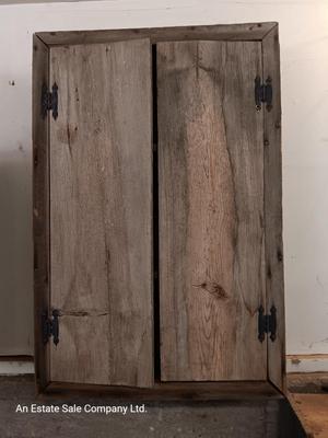 Rustic Barn wood Cupboard / wall shelf   Hand made.
