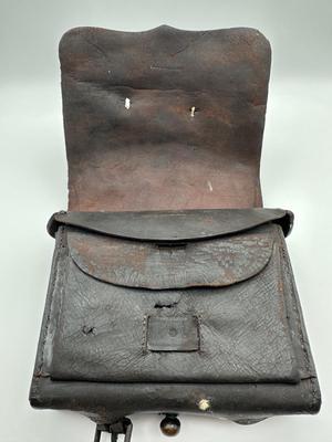 CIVIL WAR US ARMY RIFLE MUSKET CARTRIDGE BOX