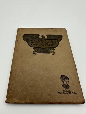 1923 History & Rhymes Of The Lost Battalion Book