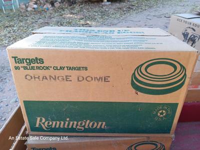 Remington Targets 90 "Blue Rock" Clay targets Orange Dome 2 of 2