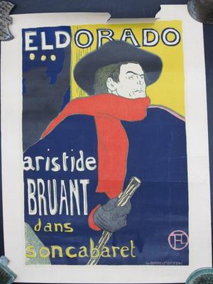 Eldorado-Aristide Bruant dans son Cabaret Henri de Toulouse-Lautrec Lithograph Poster Print
