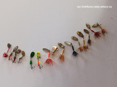 Large variety of fishing Lures - Rooster Tail Lures - Panther Martin - Mepps and others