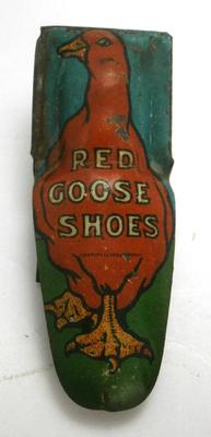 Vintage "RED GOOSE SHOES" Advertising Toy Clicker