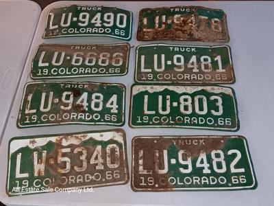1966 Colorado license plates