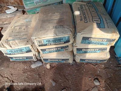 Eight bags of High strength concrete mix Quickrete