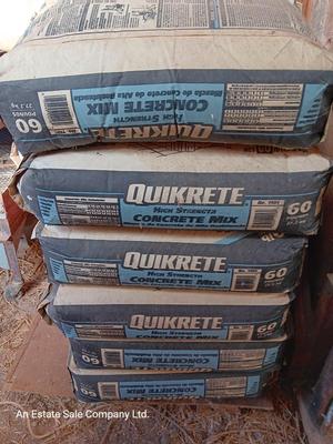 Six bags of High Strength concrete mix Quikcrete 60 b bags