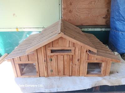 lighted Wooden barn model - handmade barn for display or fun - Great for toy horses!