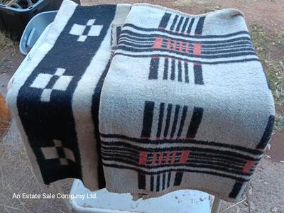 Two saddle blankets