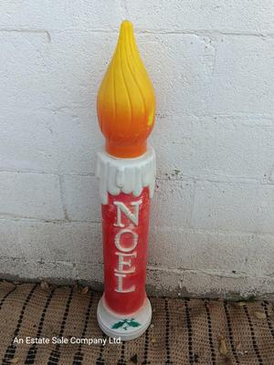 Vintage NOEL candle Blow Mold Dapol Industries