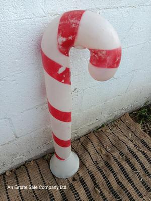 Vintage Candy cane blow mold