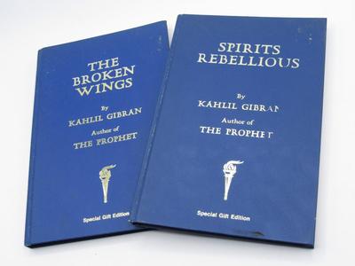 Pair of Vintage Kahlil Gibran Books The Broken Wings & Spirits Rebellious The Wisdom Library