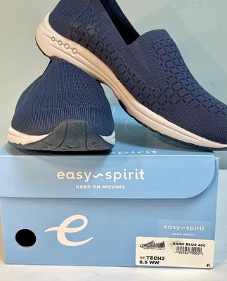 Easy Spirit Wide Width Dark Blue 400 Walking Slip On Shoes