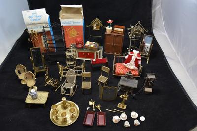 Large Lot of Misc. Dolls House Furniture - AS IS