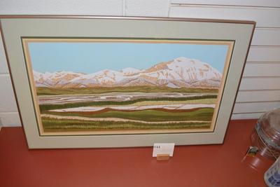 Alaskan Ree Nancarrow "Denali" Print 1983 Framed, Matted, & Signed 183/195