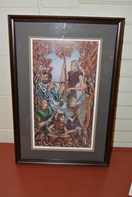 Signed Gary DeLamatre "Notes, Scales, and Musical Elves" Print 16/300