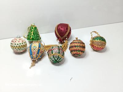 Vintage beaded ornaments