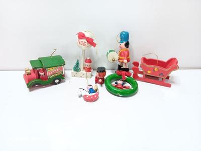 Vintage wooden ornaments