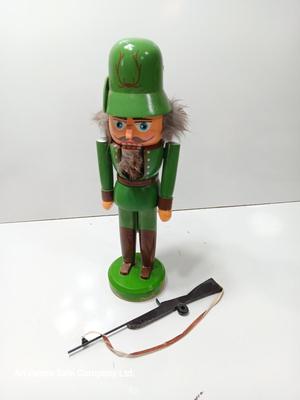 Hunting wooden nutcracker