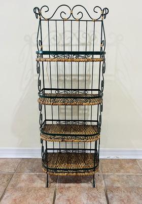 Metal & Whicker Shelf