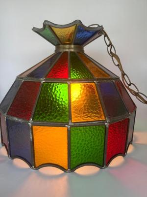 Vintage Stained Glass UNDERWRITERS LABORATORIES