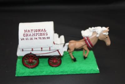 2002 Sooner Schooner Bobble Head - Horse and Wagon Figure