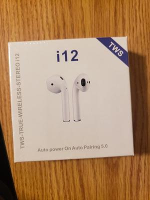 i12- TWS Auto Wireless True Stereo Ear Buds