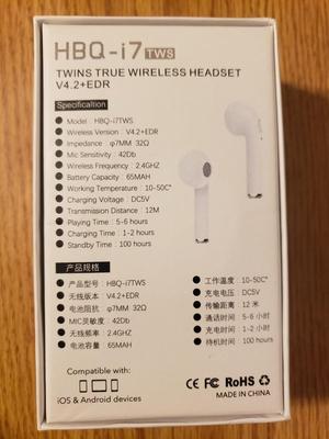 Earbuds - HBQ-i7 Twins True Wireless Headset