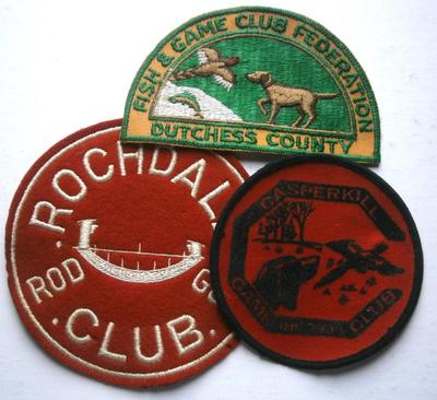 3 Vintage Hunting and Fishing Club Patches