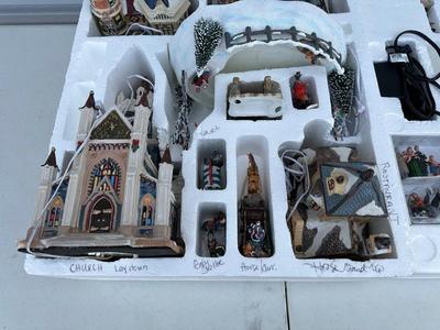 CHRISTMAS VICTORIAN VILLAGE INCLUDES EVERYTHING YOU SEE