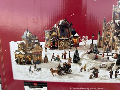 CHRISTMAS VICTORIAN VILLAGE INCLUDES EVERYTHING YOU SEE