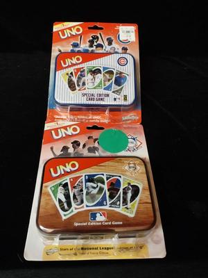 2 NIB UNO SPECIAL EDITION BASEBALL CARD GAMES