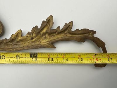 Pair of Antique Cast Brass Hardware