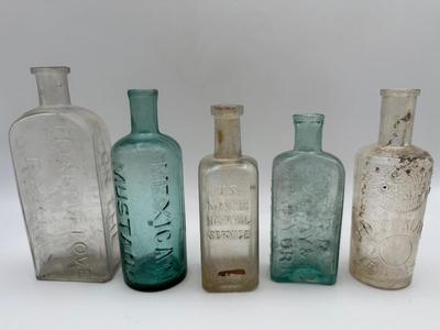Collection of (5) Antique Bottles