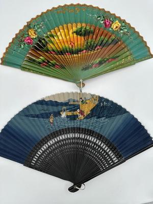 Two (2) Vintage Hand Fans